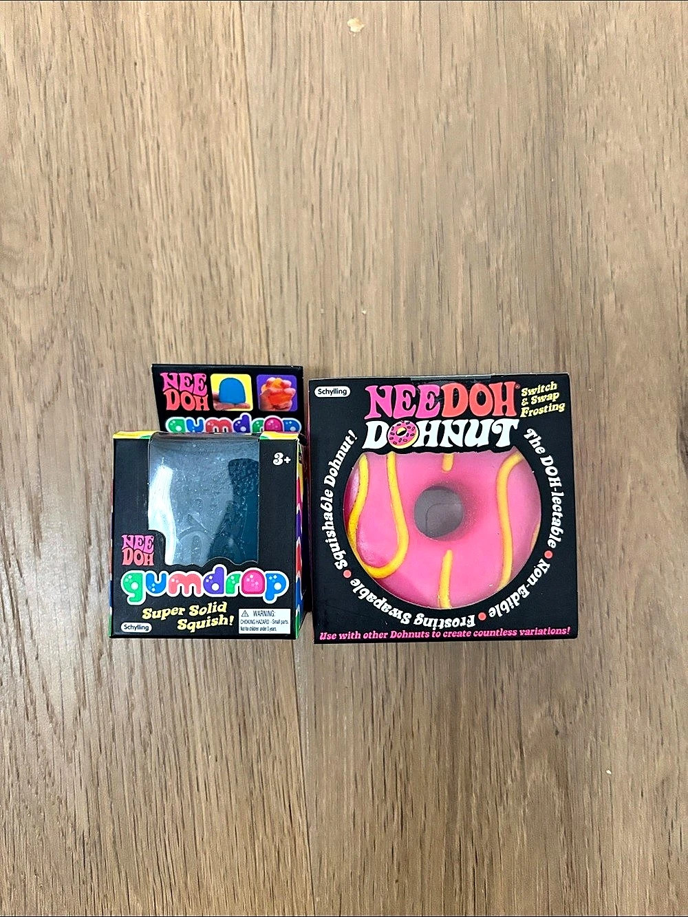 NeeDoh Gumdrop Sensory & Dohnut squish. Pink & Blue. Authentic. New.